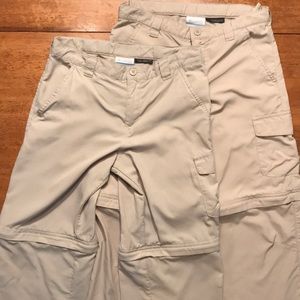 (2 Pair) Columbia Kids Convertible Pant - 10/12